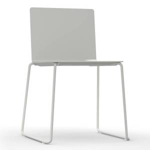 Besucherstuhl grau Konferenzstuhl mit Kuffengestell Konferenzstühle Cafeteria Stühle, Hunziker, Dry