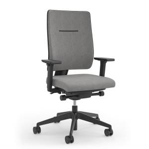 Bürostuhl grau Büro Drehstuhl mit Armlehnen Drehstühle Viasit Toleo Move Polster