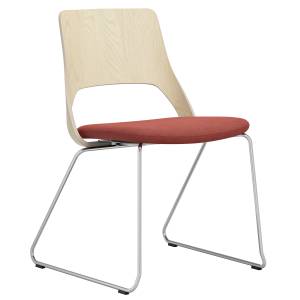 Besucherstuhl rot Besucherstühle Kuffengestell Konferenzstühle Cafeteria Stühle, Kinnarps Embrace
