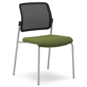 Besucherstuhl grün Besucherstühle Netzgewebe Konferenzstuhl Konferenzstühle Cafeteria Stuhl Drabert Tulio