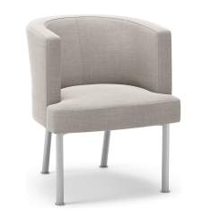 Lounge Sessel Stoff grau Bürosessel, Kinnarps, Trix