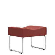 Sitzbank rot Polsterhocker Hocker Lounge Kinnarps Libra