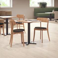Besprechungstisch quadratisch Besprechungstische schwarz Bistrotisch Kinnarps Barley