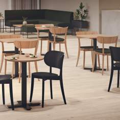 Besprechungstisch rund Besprechungstische schwarz Bistrotisch Kinnarps Barley