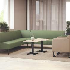 Designer Beistelltisch quadratisch Beistelltische schwarz Kinnarps Barley