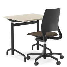 funktionaler Bürotisch höhenverstellbare Bürotische schwarz Kinnarps Elevate