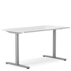 Elektrisch höhenverstellbarer Schreibtisch ergonomisch Büro Schreibtische grau Büromöbel, Kinnarps, Oberon
höhenverstellbar
rechteckige Tischplatte