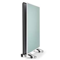 Stoffbezogene Stellwand türkis Stellwände fahrbar mobile Trennwände Büro Sedus se:lab fabric wall