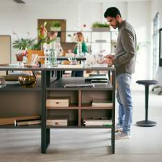 Stehtisch Büro Stehtische Studiotisch Konferenztisch Mittelzonen Sedus se:matrix High Desk