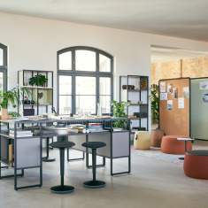 Stehtisch Büro Stehtische Studiotisch Konferenztisch Mittelzonen Sedus se:matrix High Desk