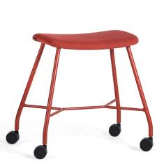 Hocker mit Rollen rot Polsterhocker, Materia, Motus