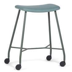Hocker mit Rollen blauPolsterhocker, Materia, Motus