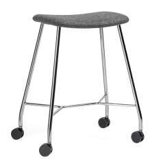 Hocker mit Rollen grau Polsterhocker, Materia, Motus