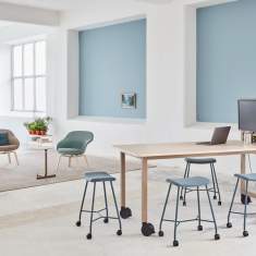 Hocker mit Rollen Polsterhocker, Materia, Motus