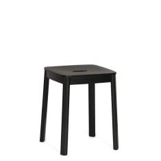 Hocker schwarz Materia Domino