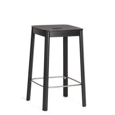 Hocker schwarz Materia Domino