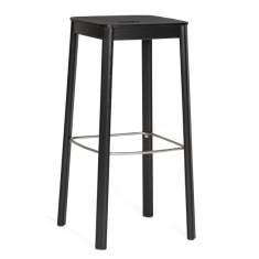Barhocker schwarz Barstuhl Materia Domino