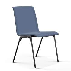 Besucherstuhl blau Besucherstühle Netzgewebe Konferenzstuhl Brunner hero plus