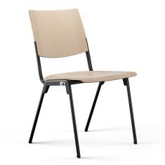 Besucherstuhl Holz Besucherstühle Holzschale Konferenzstuhl Cafeteria Stuhl Stapelstuhl  Brunner, hero plus
stapelbar