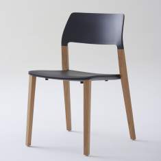 Besucherstuhl Holz Besucherstühle schwarz Konferenzstühle Cafeteria/ Mensa Stühle Brunner halm