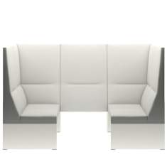 Modulares Loungesystem weiss Sitzmöbel Lounge Kabine Brunner banc Cabin