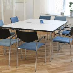 Besucherstuhl blau Besucherstühle Konferenzstuhl mit Armlehnen Konferenzstühle Brunner Jump