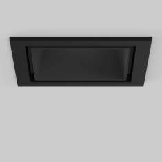 Deckenleuchten LED Deckenlampe Design Bürolampe Decke LED Spot LED Strahler Quadratischer Einbaustrahler schwarz XAL Sasso 60