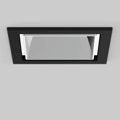 Deckenleuchten LED Deckenlampe Design Bürolampe Decke LED Spot LED Strahler Quadratischer Einbaustrahler schwarz XAL Sasso 60
