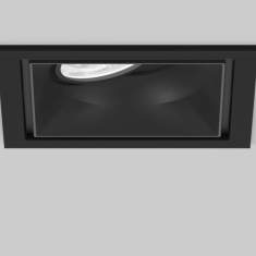 Quadratischer Einbaustrahler schwarz Strahler Deckenleuchte LED XAL Sasso 100