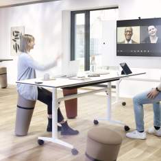 Klapptisch Büro Klapptische Schulungstisch, mit Rollen, Wilkhahn, Timetable Lift