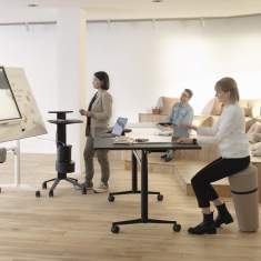 Klapptisch Büro Klapptische Schulungstisch, mit Rollen, Wilkhahn, Timetable Lift