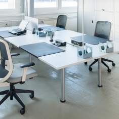Büro Drehstuhl grau Drehstühle Netzgewebe Bürostuhl mit Armlehnen Orangebox Do better