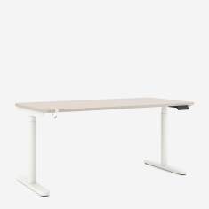 höhenverstellbarer Schreibtisch Büro Schreibtische weiß ergonomisches Arbeiten weißer Bürotisch, moderne Büromöbel, Nowy Styl Play&Work Schreibtisch