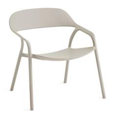 Loungestuhl beige Loungestühle Kunststoff Coalesse LessThanFive Lounge