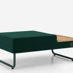Polsterhocker gepolstert Pouff mit Tisch Nowy Styl Play&Work Sitzpouf