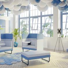 Polsterhocker gepolstert Pouff Nowy Styl Play&Work Sitzpouf