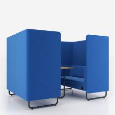 Lounge Sitzmöbel blau Arbeitsplatz Konferenzplatz Nowy Styl Play&Work American Diner