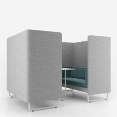 Lounge Sitzmöbel grau Arbeitsplatz Konferenzplatz Nowy Styl Play&Work American Diner