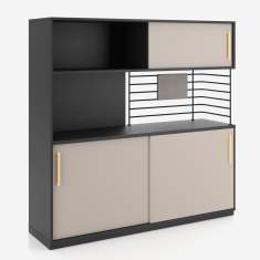 Sideboard Büro Schiebetürschrank Holz Nowy Styl Play&Work Aktenschrank