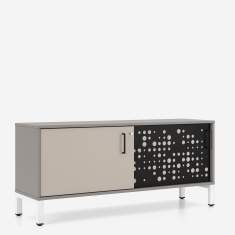 Designer Sideboard grau Büroschrank Büro Stauraum Nowy Styl CS5040 Sideboards