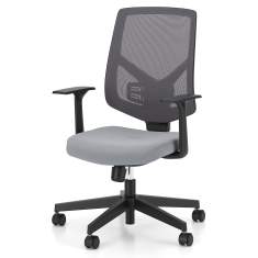 Büro Drehstuhl grau Bürostühle mit Armlehnen Drehstühle Netzgewebe SOHOS by Nowy Styl Nexter