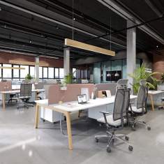 Schreibtisch Holz Schreibtische Büro Nowy Styl Levitate
abgerundete Tischplatte
Doppelarbeitsplatz