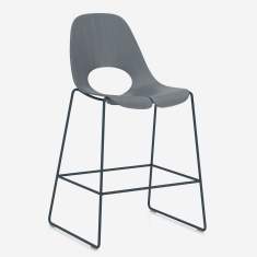 Barhocker grau Barstuhl Kuffengestell Nowy Styl Tauko