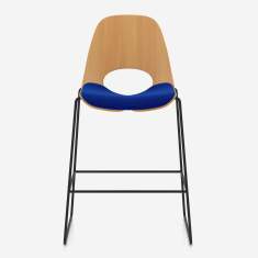 Barhocker blau Barstuhl Kuffengestell Nowy Styl Tauko