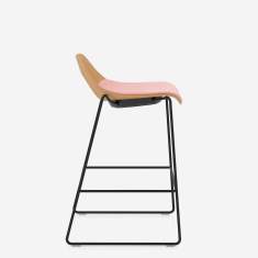 Barhocker rosa Barstuhl Kuffengestell Nowy Styl Tauko