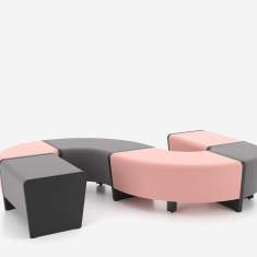 Lounge Sitzmöbel Modulare Sitzelemente Sitzinseln, Nowy Styl, Magnes II
