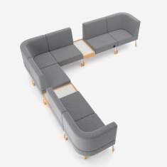 Lounge Sitzmöbel Modulare Sofas grau Sofa Loungemöbel Nowy Styl Tepee