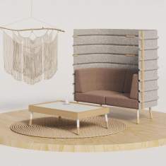 Loungesofa braun Sofas Lounge Sitzmöbel Nowy Styl Tepee Sofa