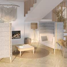 Couchtisch Holz Beistelltisch rechteckig Nowy Styl Tepee Couchtische