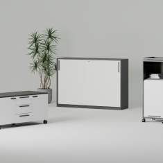Büroschrank weiss Schiebetürschrank Büroschränke Nowy Styl, SQart Aktenschrank